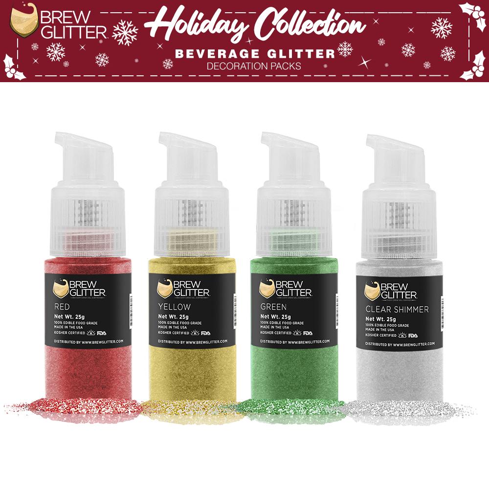 Christmas Collection Brew Glitter Pump Combo Pack B (4 PC SET)-Brew Glitter®