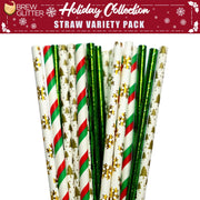 Christmas Collection Stirring Straws Combo Pack B (4PC Set)-Brew Glitter®