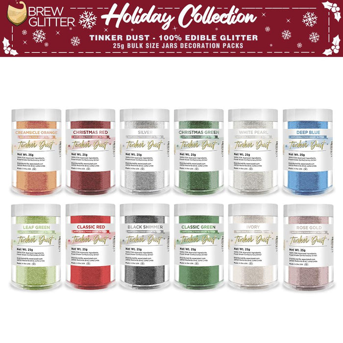 Christmas Collection Tinker Dust Combo Pack B (12 PC SET) 25 Gram Jar-Brew Glitter®