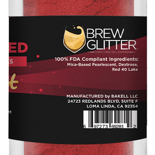 Christmas Red Edible Brew Dust | Bulk Sizes-Brew Glitter®