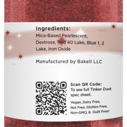 Christmas Red Tinker Dust Food Grade Edible Glitter | Bulk Sizes-Brew Glitter®