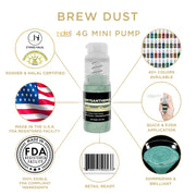 Chrysanthemum Green Brew Dust by the Case | 4g Spray Pump-Brew Glitter®