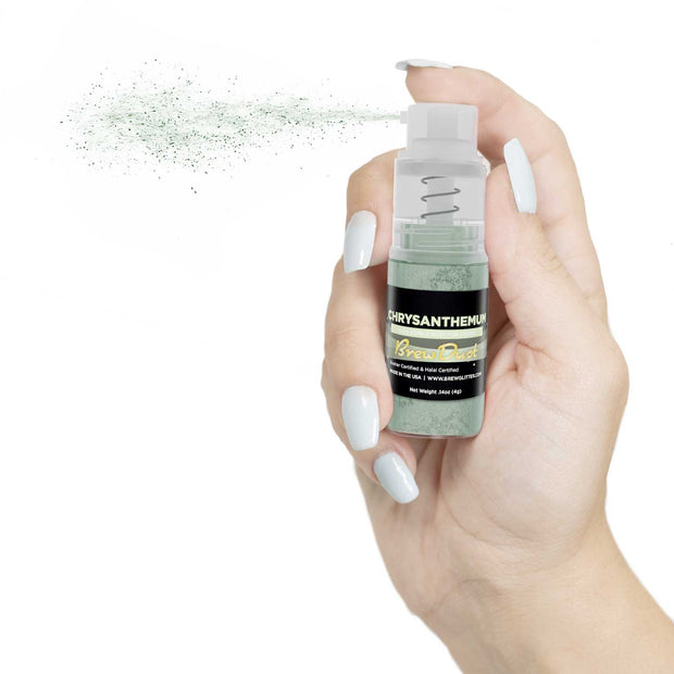 Chrysanthemum Green Edible Brew Dust | Mini Spray Pump-Brew Glitter®