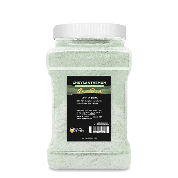 Chrysanthemum Green Edible Pearlized Brew Dust | Bulk Sizes-Brew Glitter®