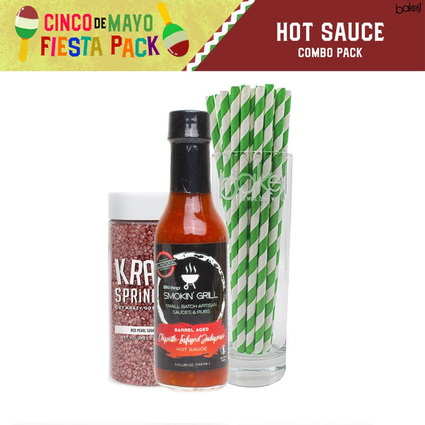 Cinco de Mayo BBQthingz Smokin' Grill Hot Sauce Combo Decorating Gift Set C (3 PC SET)-Brew Glitter®