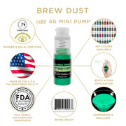Classic Green Edible Brew Dust | Mini Spray Pump-Brew Glitter®