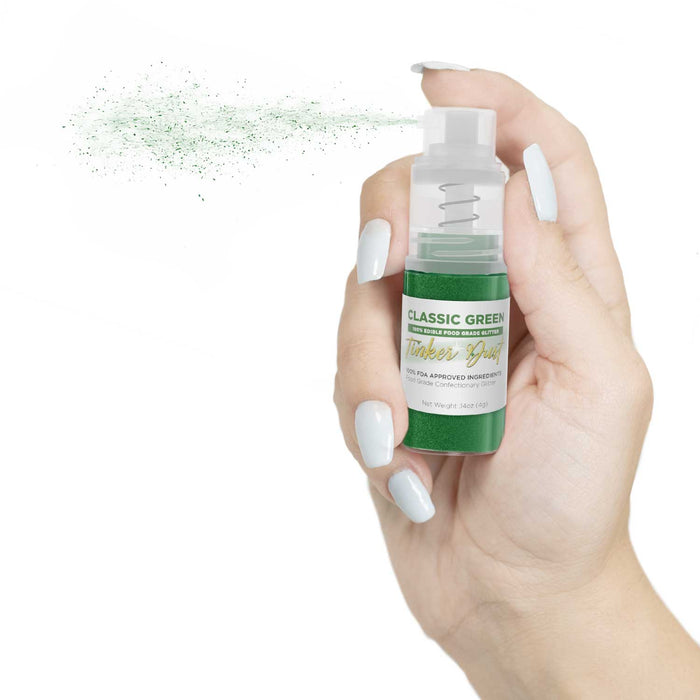 Classic Green Edible Glitter Spray 4g Pump | Tinker Dust®-Brew Glitter®