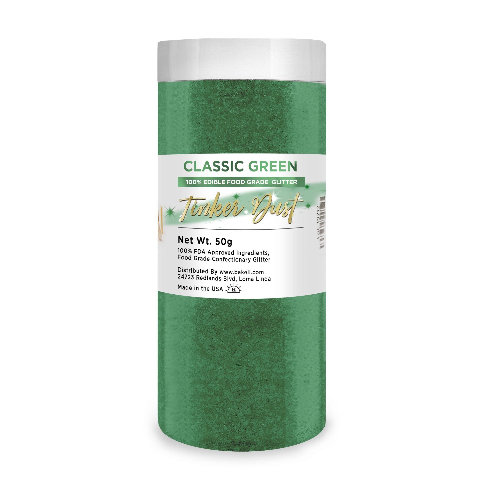 Classic Green Tinker Dust Food Grade Edible Glitter | Bulk Sizes-Brew Glitter®