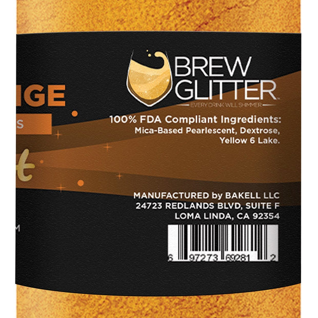 Classic Orange Edible Brew Dust | Bulk Sizes-Brew Glitter®