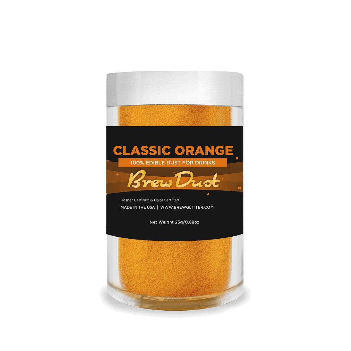 Classic Orange Brew Dust | 100% Edible & Kosher | Brewglitter.com ...