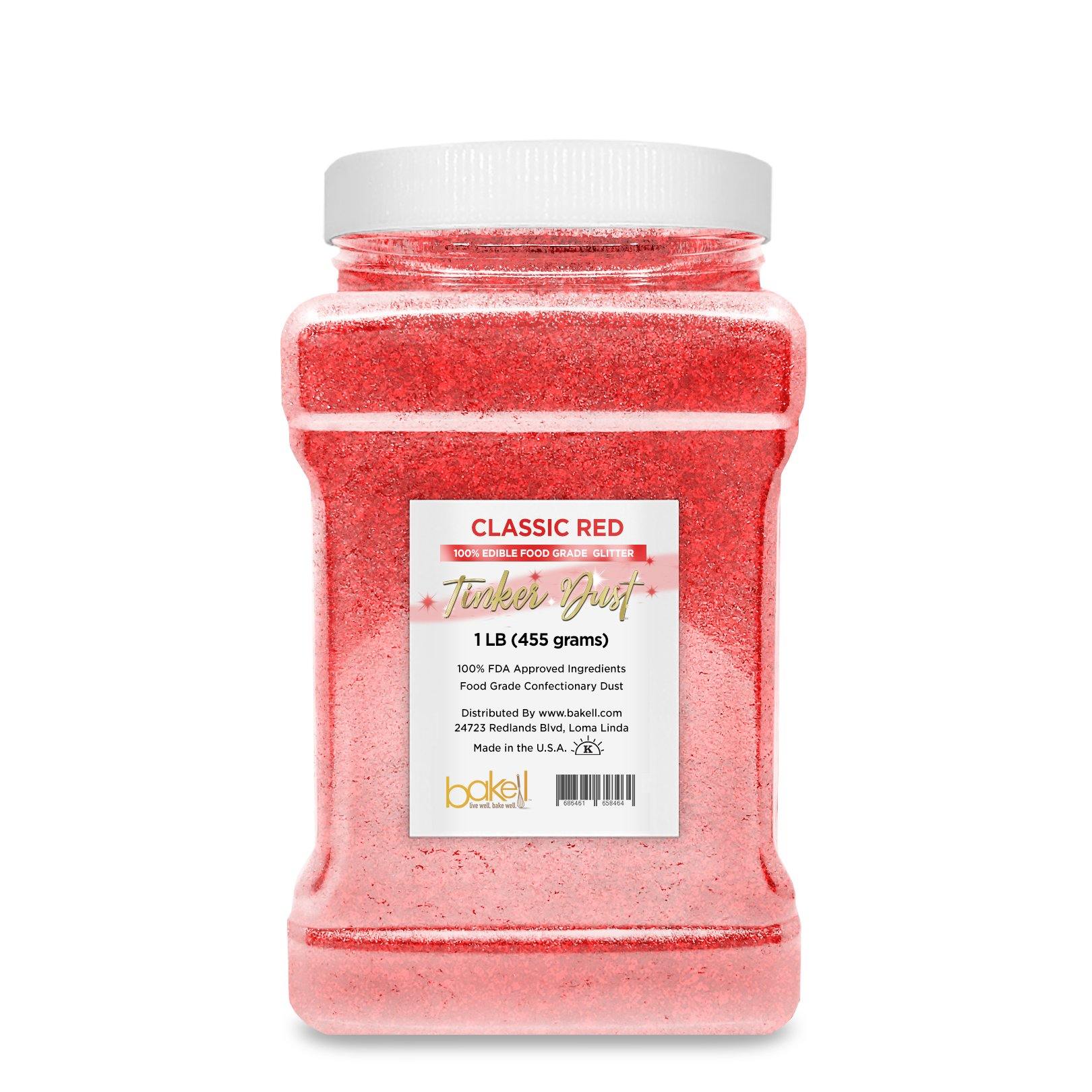 Buy Burgundy Red Tinker Dust Food Grade Edible Glitter, Bulk Sizes, $$37.98 USD