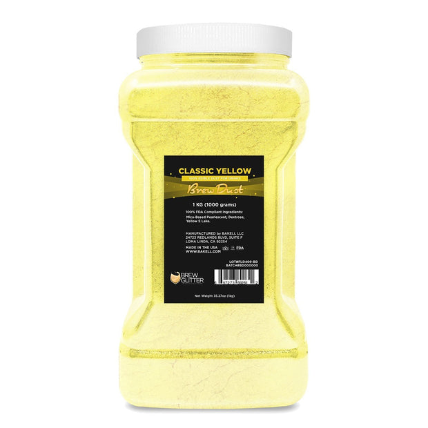 Classic Yellow Edible Brew Dust | Bulk Sizes-Brew Glitter®
