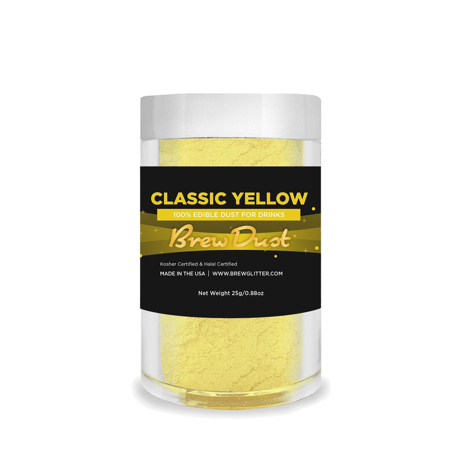 Classic Yellow Edible Brew Dust | Bulk Sizes-Brew Glitter®