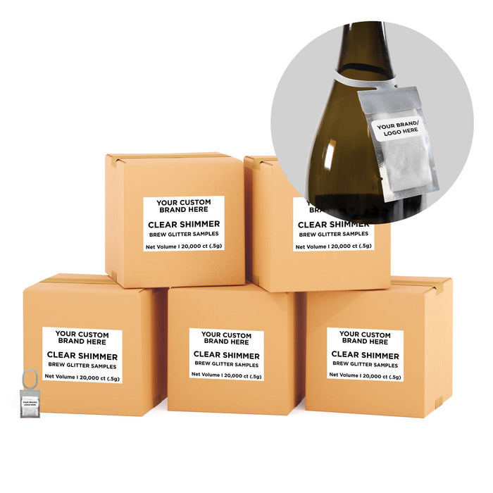 Clear Shimmer Brew Glitter® Necker | Private Label-Brew Glitter®