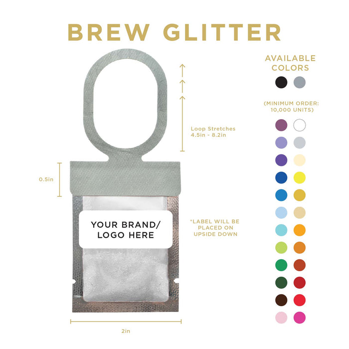 Clear Shimmer Brew Glitter® Necker | Private Label-Brew Glitter®
