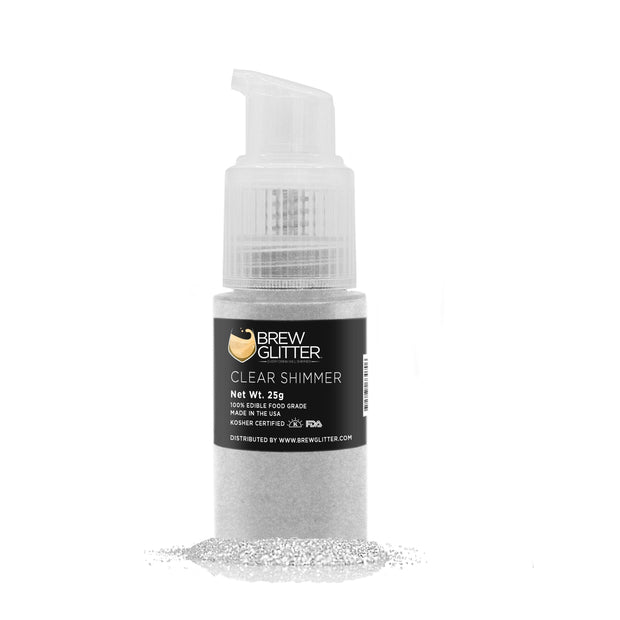Clear Shimmer Brew Glitter Spray Pump by the Case | Private Label-Brew Glitter®