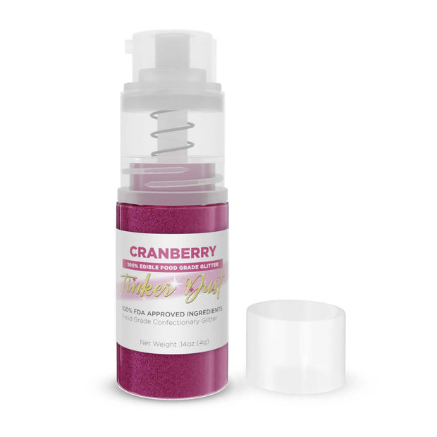 Cranberry Tinker Edible Glitter Spray 4g Pump | Tinker Dust®-Brew Glitter®