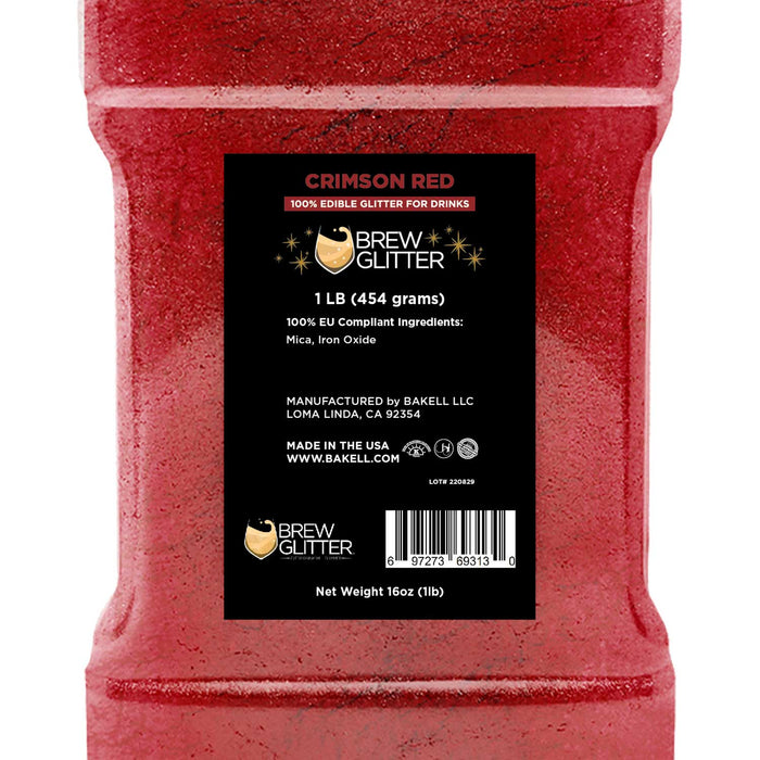 Crimson Red Brew Glitter® by the Case | EU Compliant Wholesale-Brew Glitter®