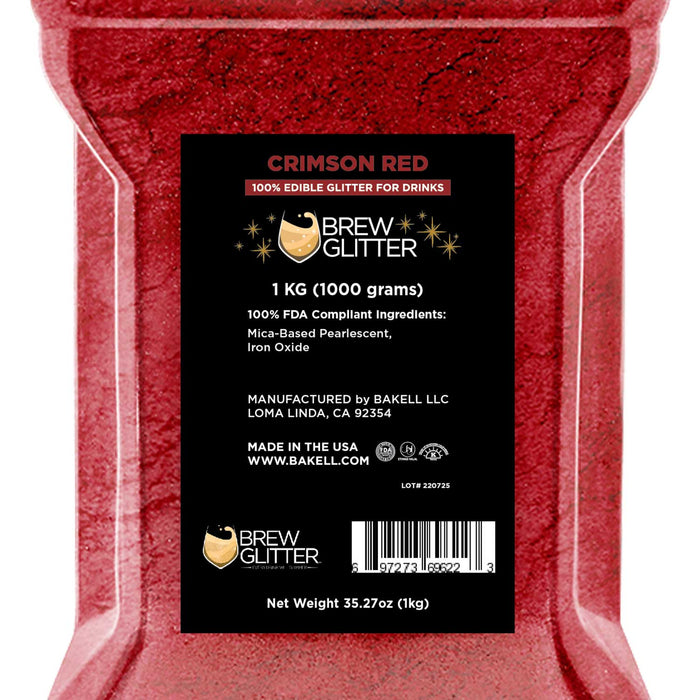Crimson Red Brew Glitter® by the Case | EU Compliant Wholesale-Brew Glitter®