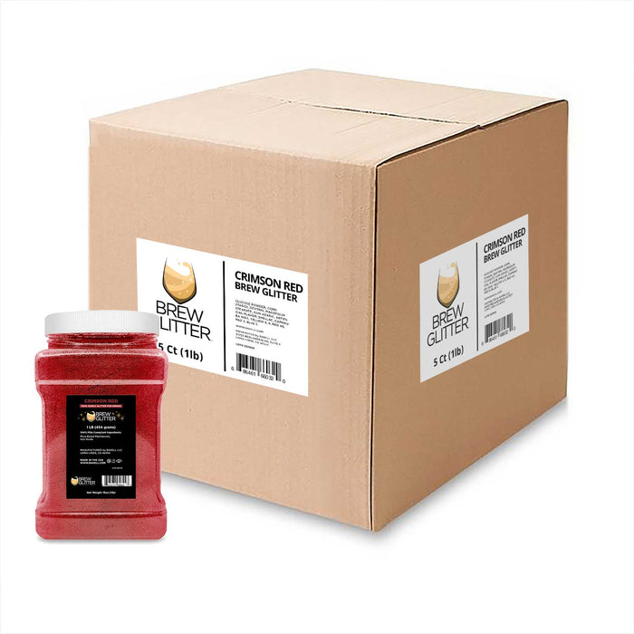 Crimson Red Brew Glitter® by the Case | EU Compliant Wholesale-Brew Glitter®