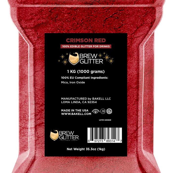 Crimson Red Brew Glitter® | EU Compliant Bulk Sizes-Brew Glitter®