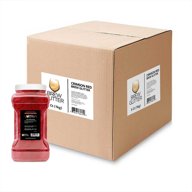 Crimson Red Brew Glitter® by the Case | EU Compliant Wholesale-Brew Glitter®