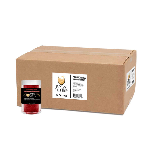 Crimson Red Brew Glitter® by the Case | EU Compliant Wholesale-Brew Glitter®