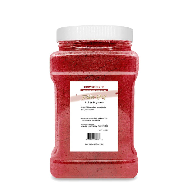 Crimson Red Tinker Dust Edible Glitter | EU Compliant Bulk Sizes-Brew Glitter®