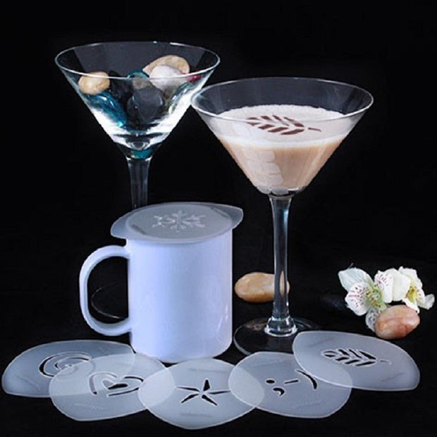 Custom Stencil | Coffee, Latte, Cappuccino & Cocktail-Brew Glitter®