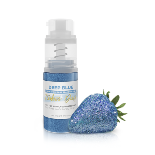 Deep Blue Edible Glitter Spray 4g Pump | Tinker Dust®-Brew Glitter®