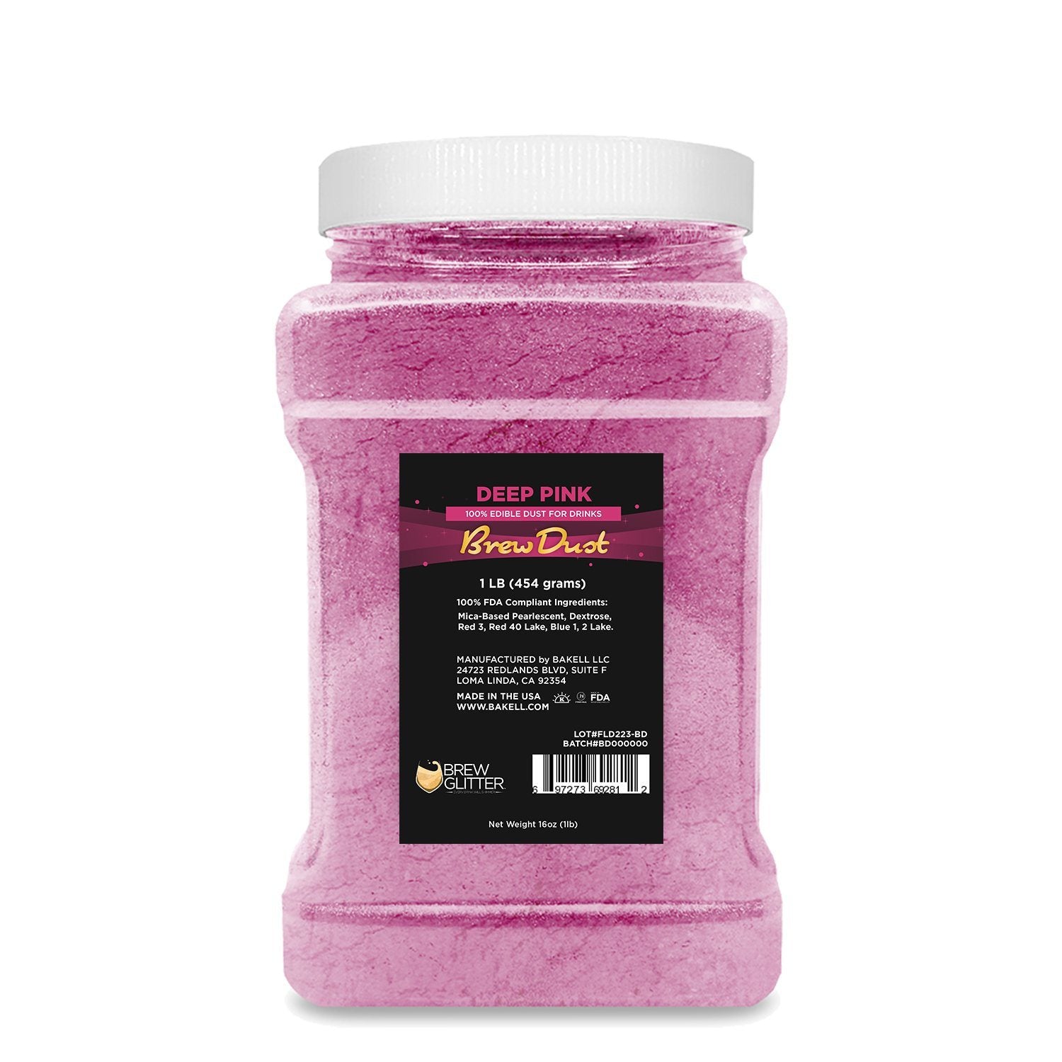 Deep Pink Edible Brew Dust | Bulk Sizes-Brew Glitter®