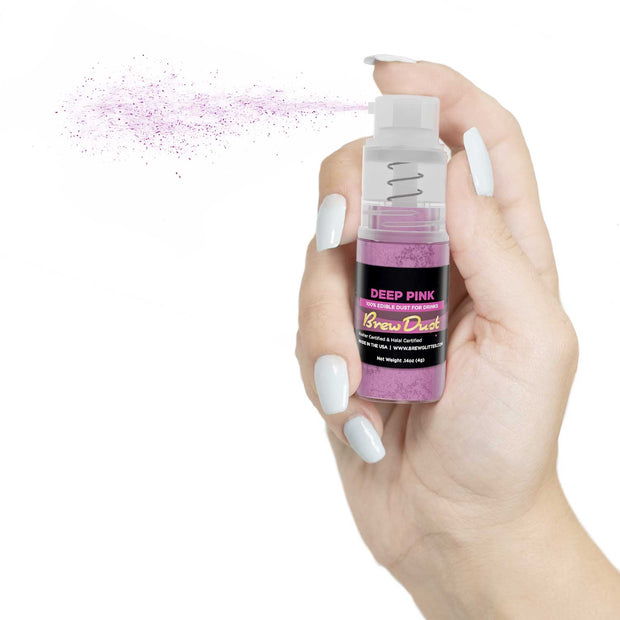 Deep Pink Edible Brew Dust | Mini Spray Pump-Brew Glitter®