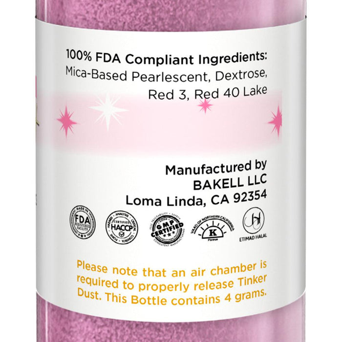 Deep Pink Edible Glitter Spray 4g Pump | Tinker Dust®-Brew Glitter®