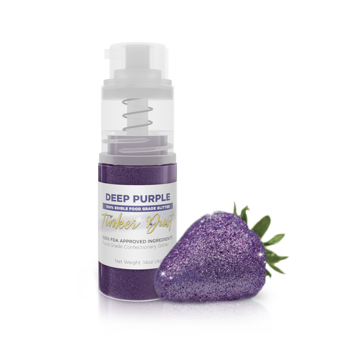 Deep Purple Edible Glitter Spray 4g Pump | Tinker Dust®-Brew Glitter®