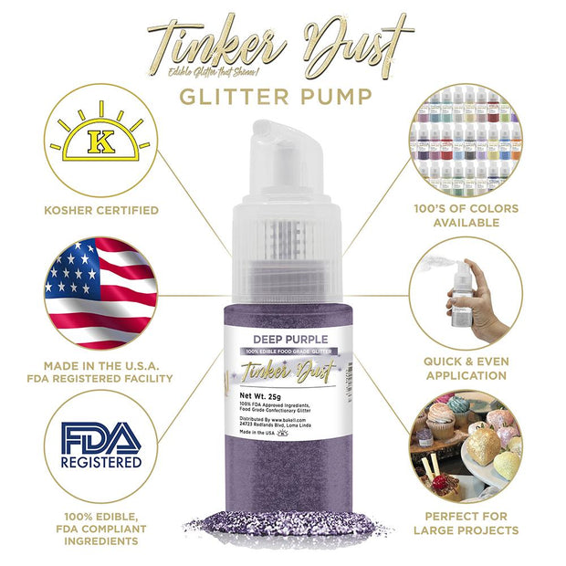 Deep Purple Tinker Dust Spray Pump by the Case | Private Label-Brew Glitter®
