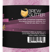 Dusty Rose Edible Pearlized Brew Dust | Bulk Sizes-Brew Glitter®