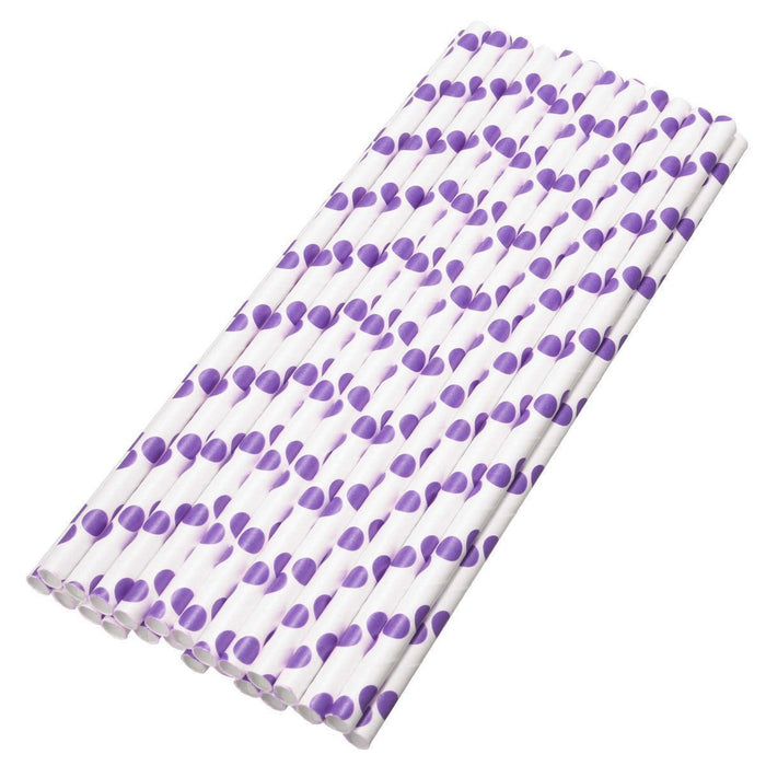 Easter Purple Polka Dot Stirring Straws-Brew Glitter®