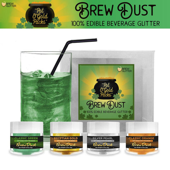 Edible Glitter Dust St. Patrick's Day Golden Celebration Decorating Kit-Brew Glitter®