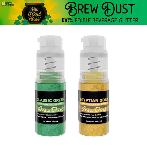 Edible Glitter Dust St. Patrick's Day Good Fortune Decorating Kit-Brew Glitter®