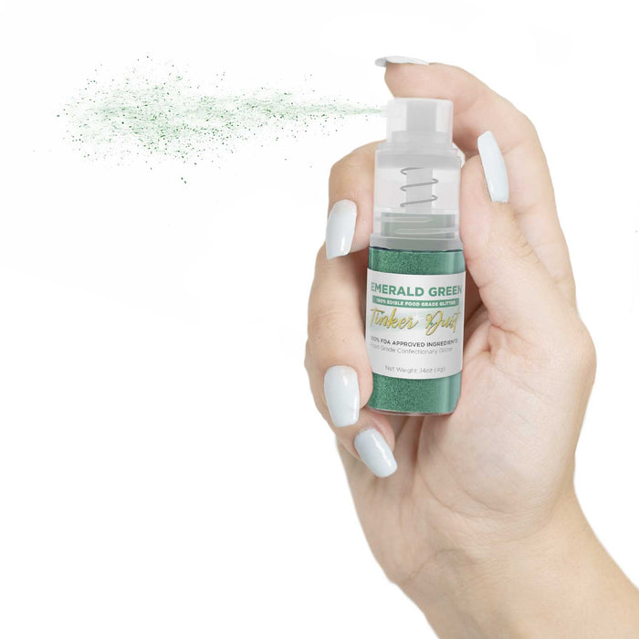 Emerald Green Tinker Dust® 4g Spray Pump | Wholesale Glitter-Brew Glitter®