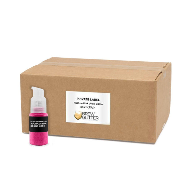 Fuchsia Pink Brew Glitter Spray Pump by the Case | Private Label-Brew Glitter®