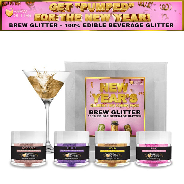 Get Pumped For New Years Collection Brew Glitter Combo Pack A (4 PC SET)-Brew Glitter®
