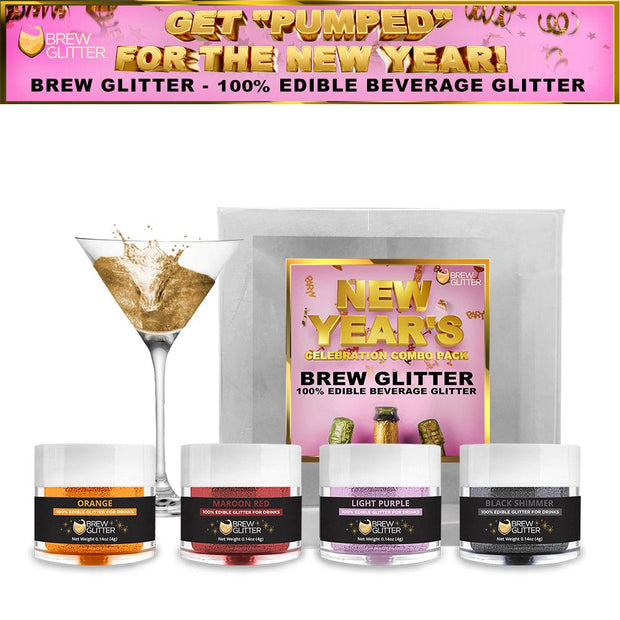 Get Pumped For New Years Collection Brew Glitter Combo Pack D (4 PC SET)-Brew Glitter®