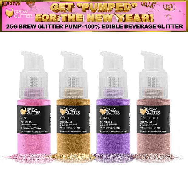 Get Pumped For New Years Collection Brew Glitter Pump Combo Pack A (4 PC SET)-Brew Glitter®