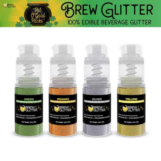 Glitter Drink St. Patrick's Day Rainbows & Clovers Decorating Kit-Brew Glitter®