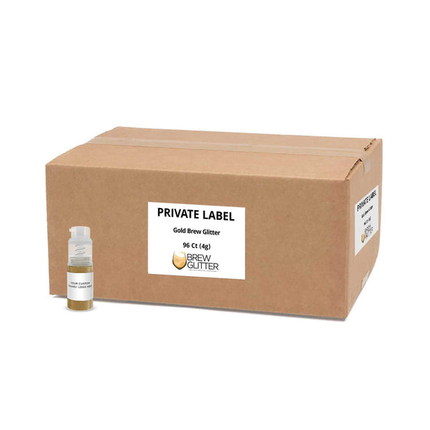 Gold Brew Glitter Mini Spray Pump by the Case | Private Label-Brew Glitter®