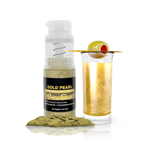 Gold Pearl Edible Brew Dust | Mini Spray Pump-Brew Glitter®