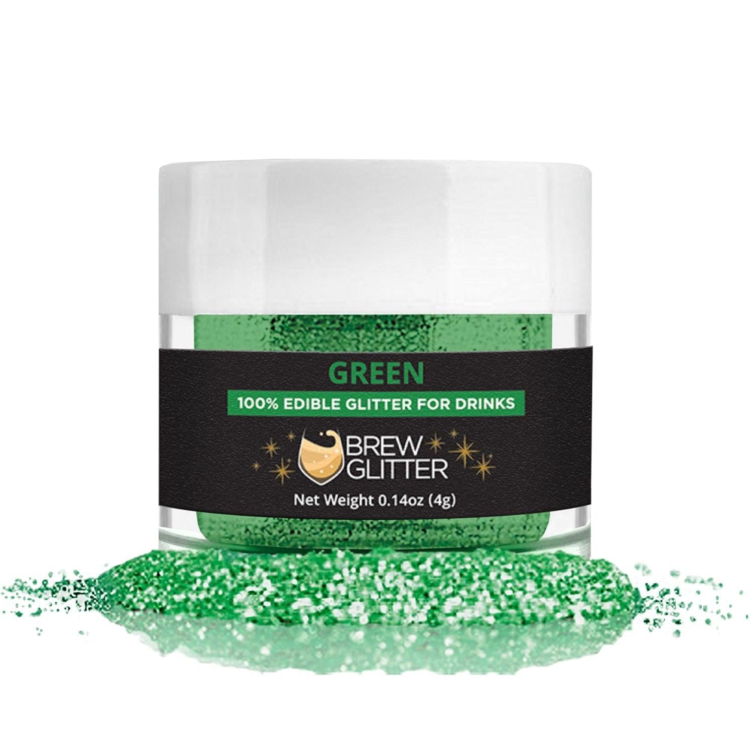 Edible Glitter Stars - Green 4g