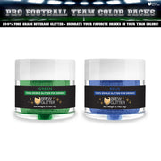 Green & Blue Brew Glitter Football Team Colors (2 PC Set)-Brew Glitter®