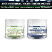 Green & Blue Glitter Football Team Colors (2 PC Set)-Brew Glitter®
